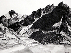 Roswita Busskamp drawing The Andes