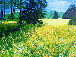 Roswita Busskamp painting Behind the House